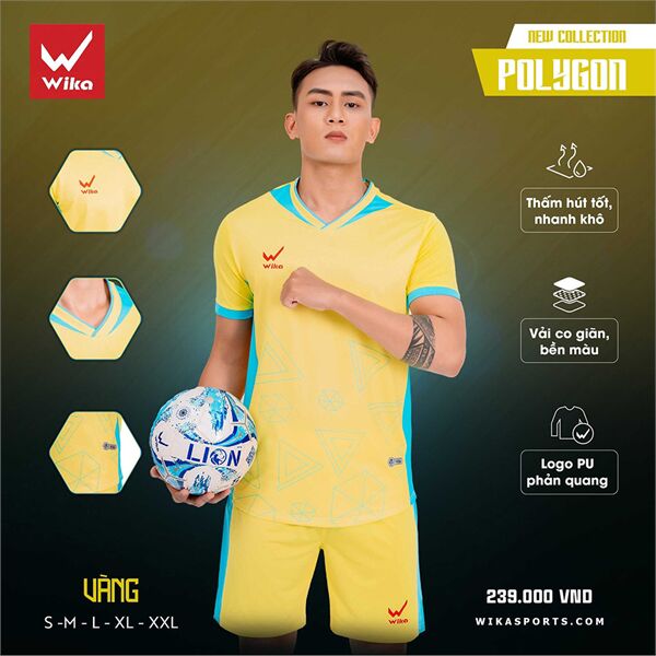 Quần áo bóng đá Wika Polygon