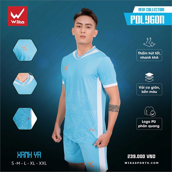 Quần áo bóng đá Wika Polygon