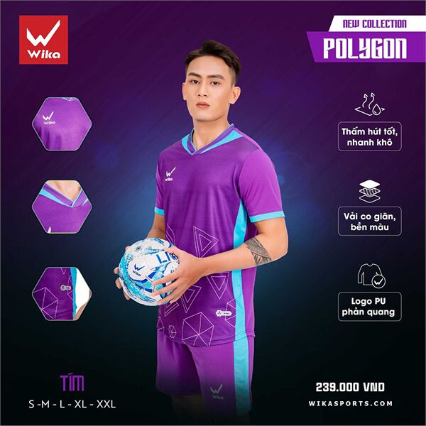 Quần áo bóng đá Wika Polygon