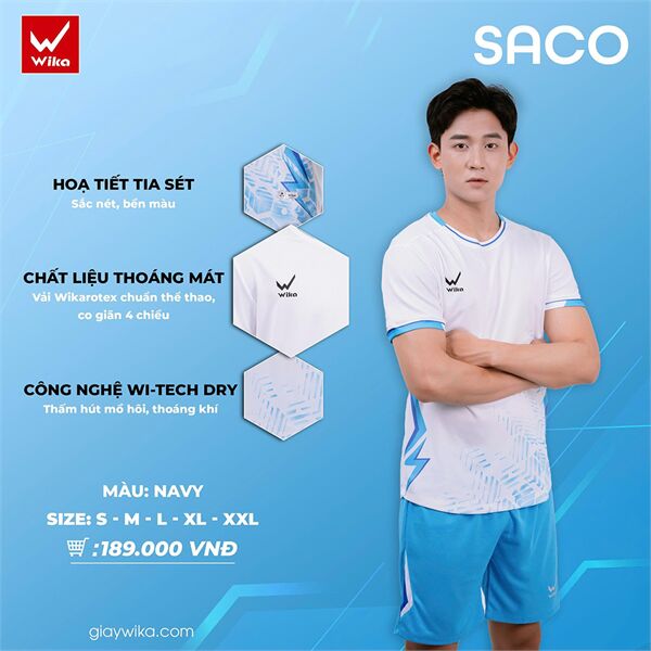 Quần áo bóng đá Wika Saco
