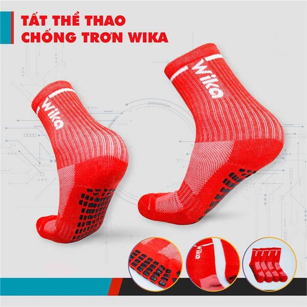 Tất chống trơn bóng đá Wika