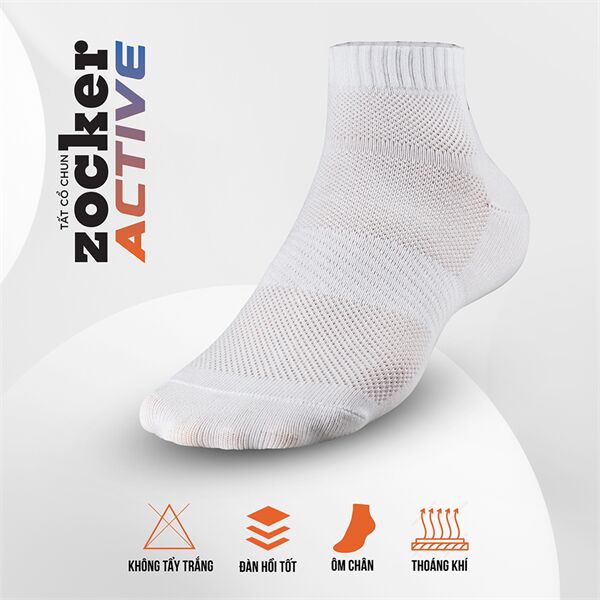 Tất cổ chun Zocker Active