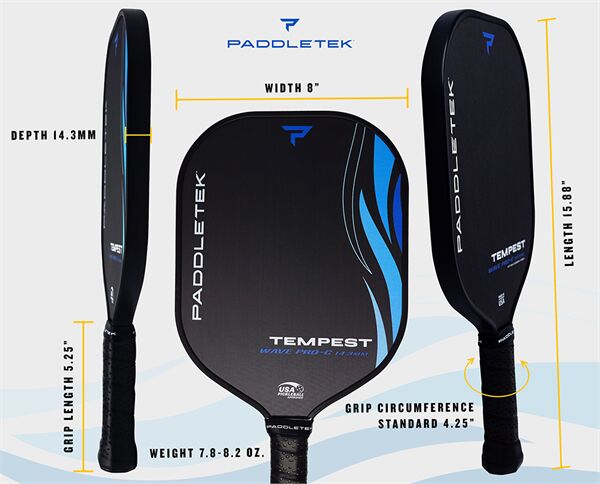 Paddletek Tempest Wave: Lý tưởng cho người chơi trung cấp và chuyên nghiệp, mang lại sự kết hợp hoàn hảo giữa kiểm soát và sức mạnh
