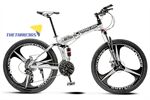 Xe đạp gấp địa hình thể thao Forever Thunder III giảm xóc kép, vành 3 chấu thời trang