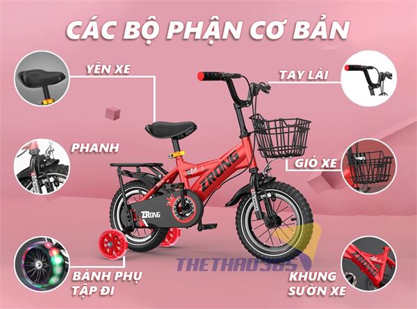 Các bộ phận xe đạp trẻ em