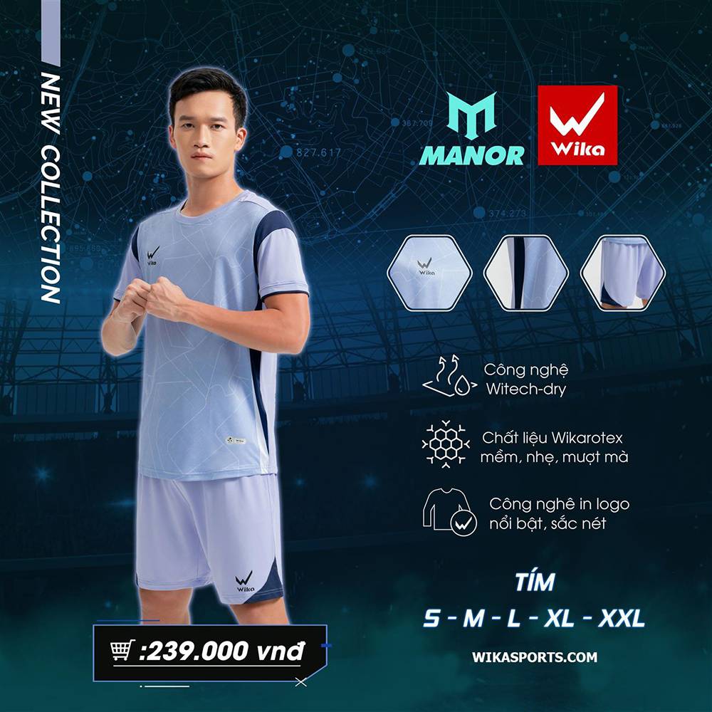 quần áo bóng đá Wika Manor 3