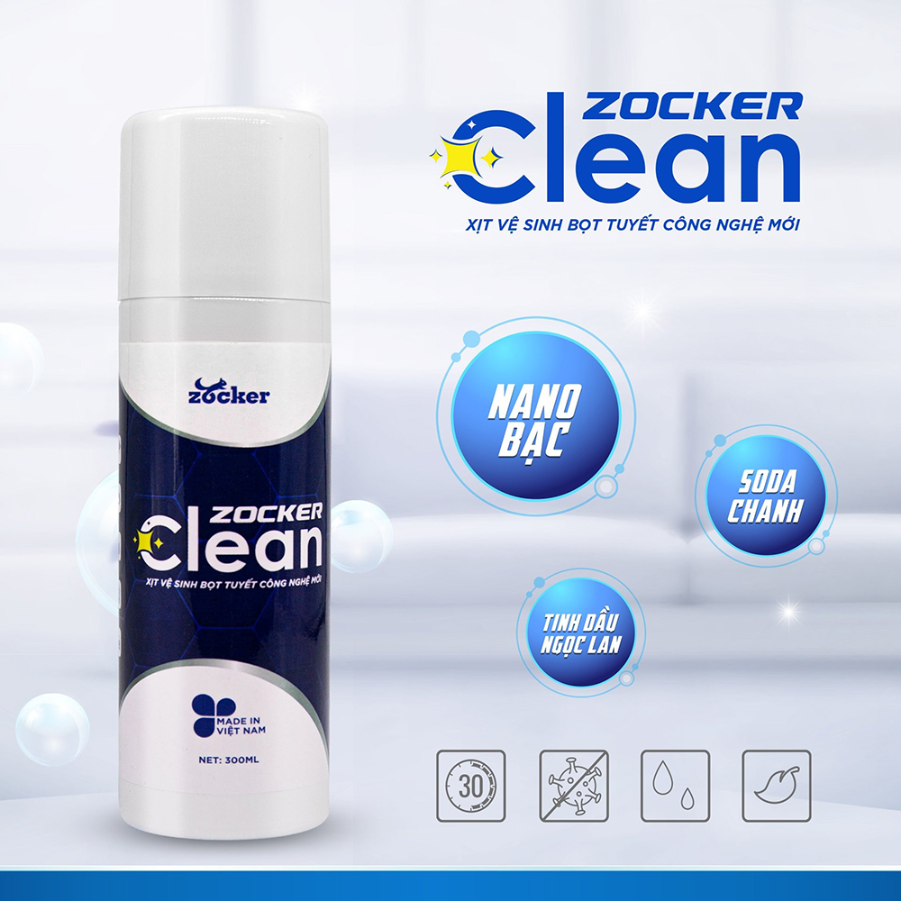 bình xịt vệ sinh giày Zocker Clean 2