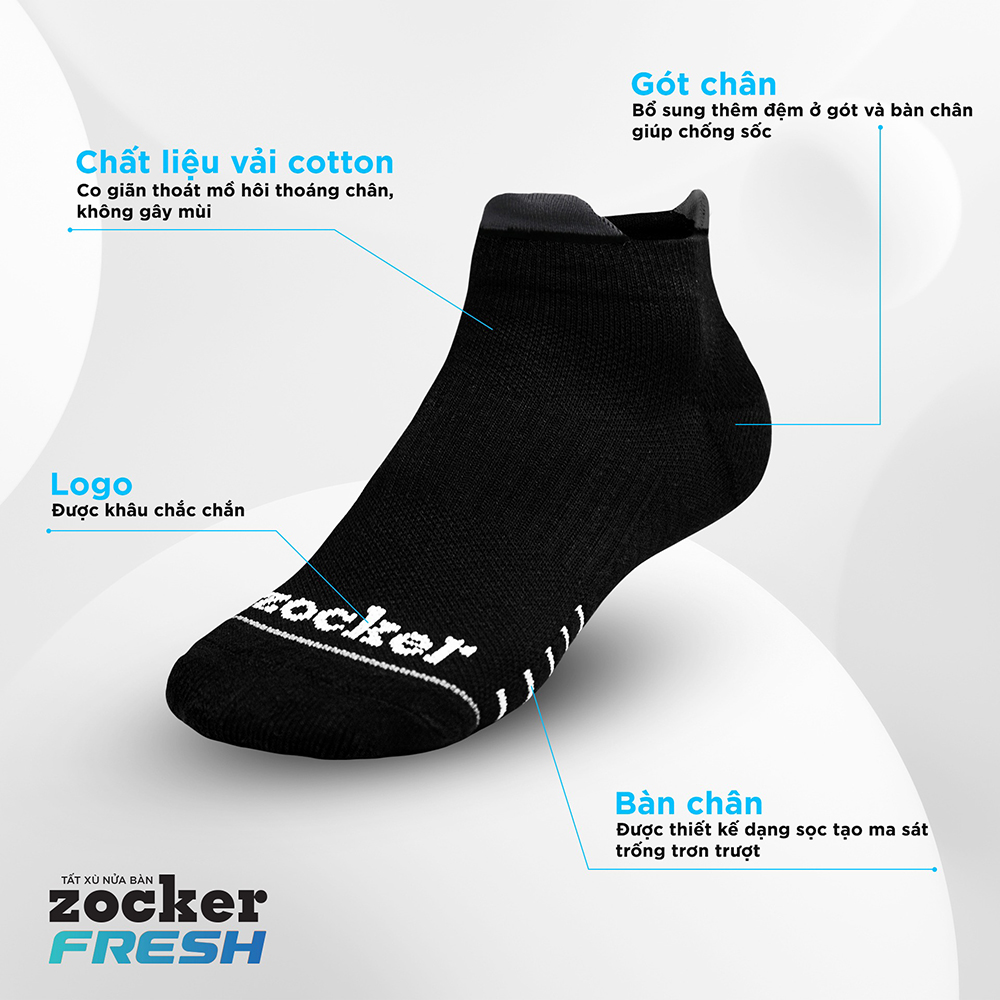 tất chạy bộ Zocker Fresh 4