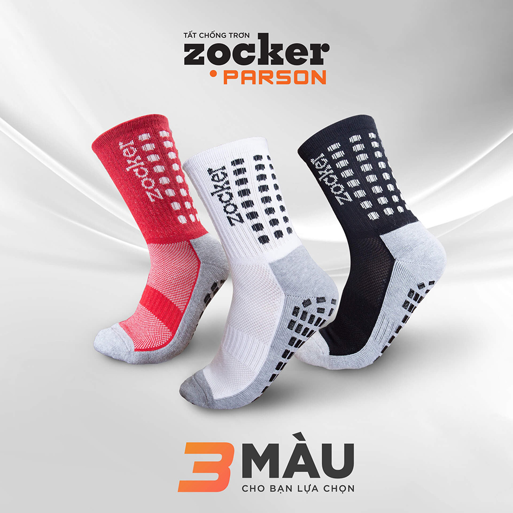 tất bóng đá chống trơn Zocker Parson 4