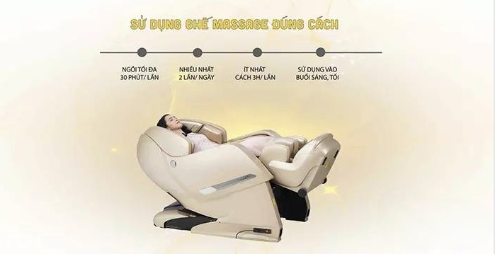 Ghế massage lưu ý sử dụng