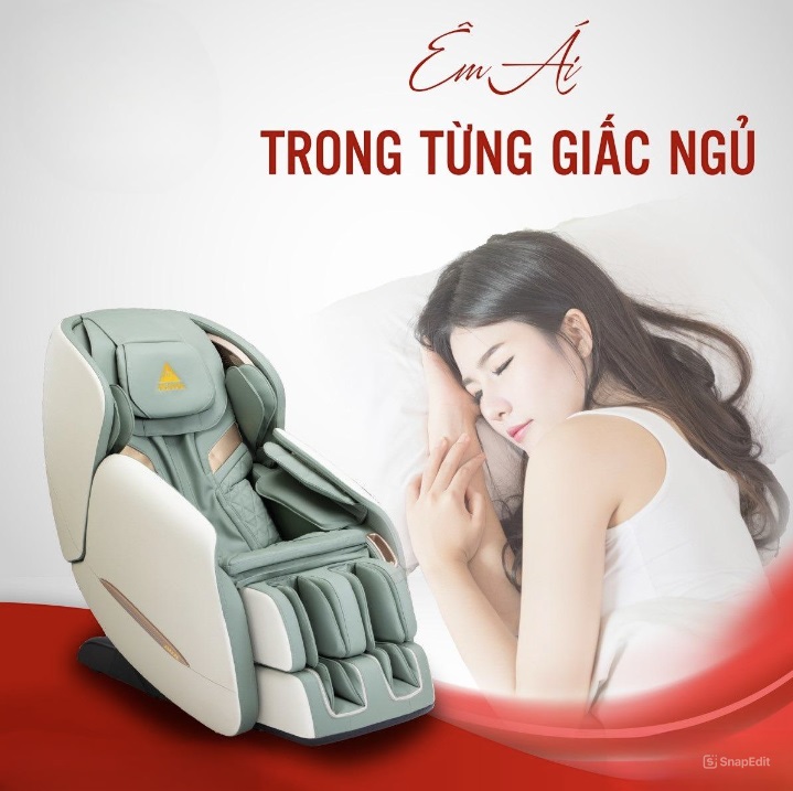 Ghế massage giúp ngủ ngon