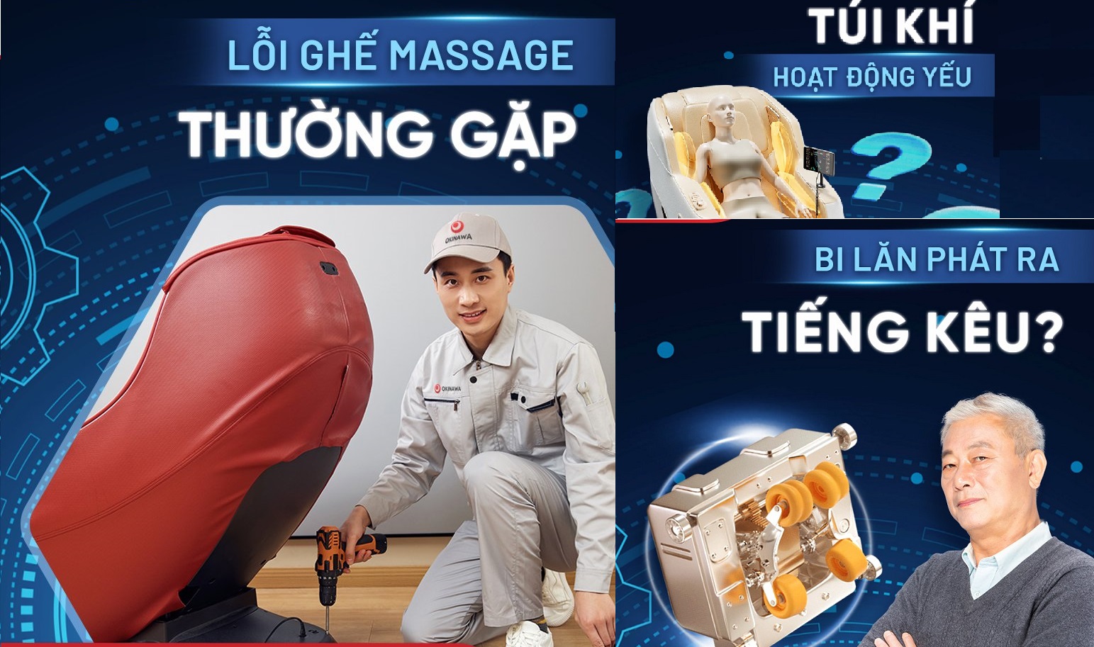 Ghế massage thường gặp lỗi gì, cách khắc phục như thế nào ???