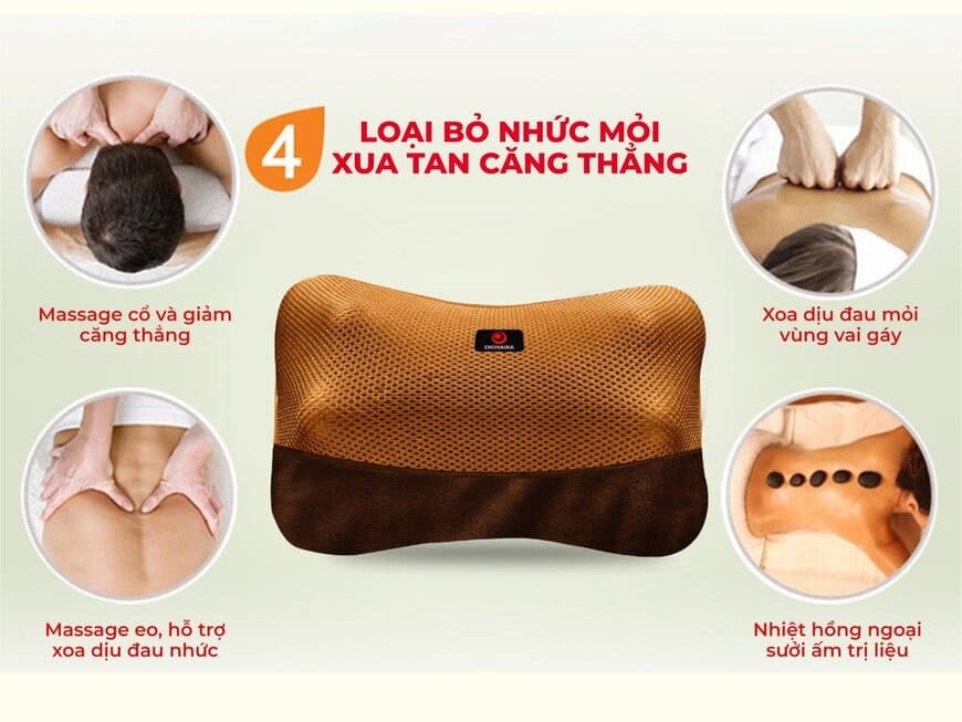 Gối Massage Hồng Ngoại Okinawa OS-01 5