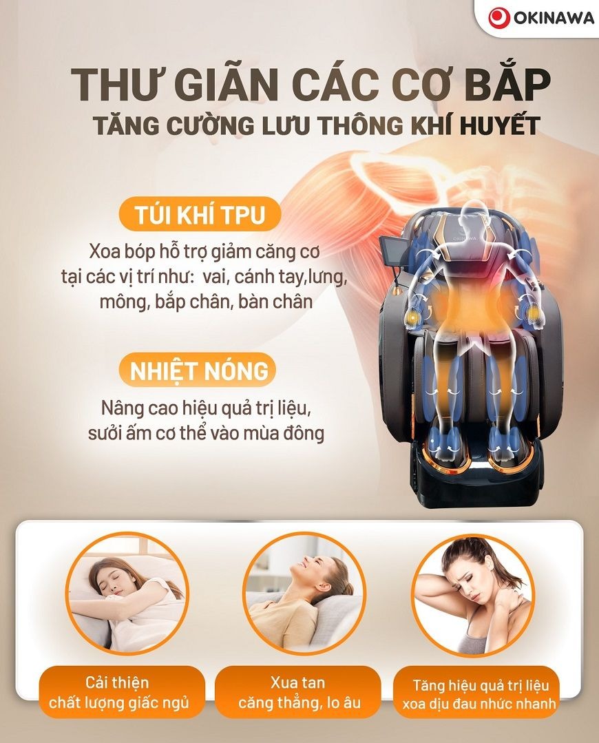 Ghế Massage Okinawa Moon S-918 8