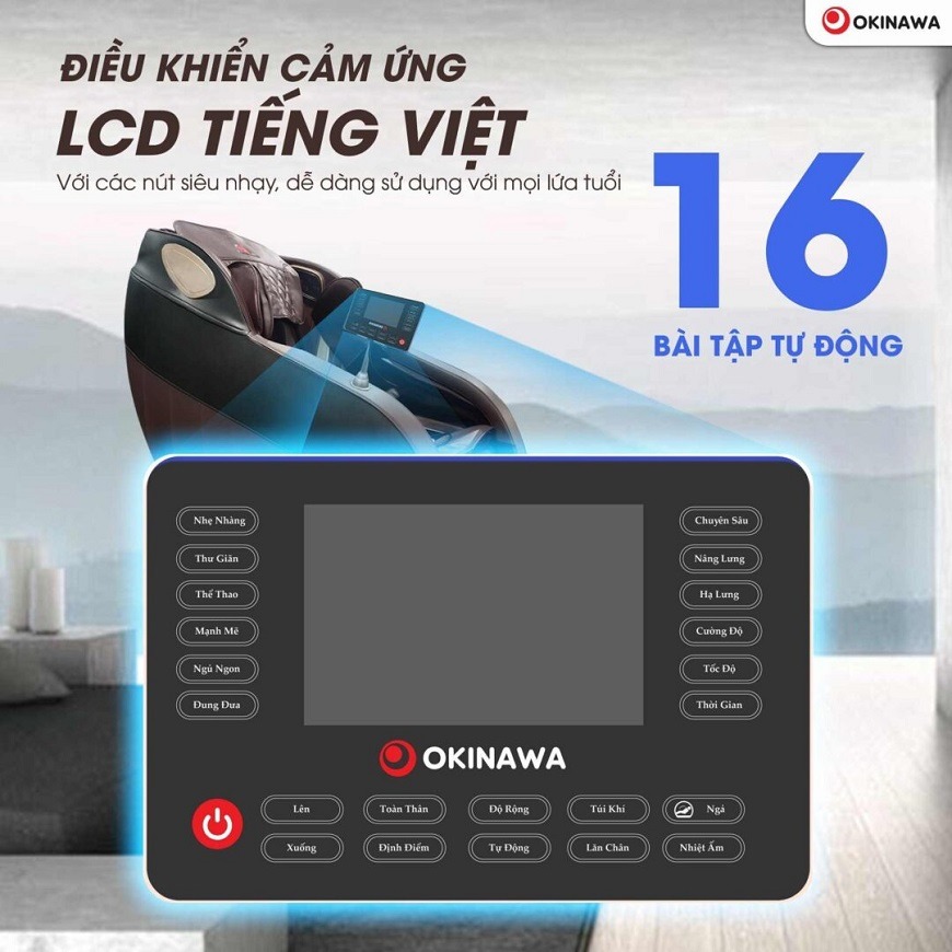 Màn hình LCD siêu nhạy được tích hợp sẵn