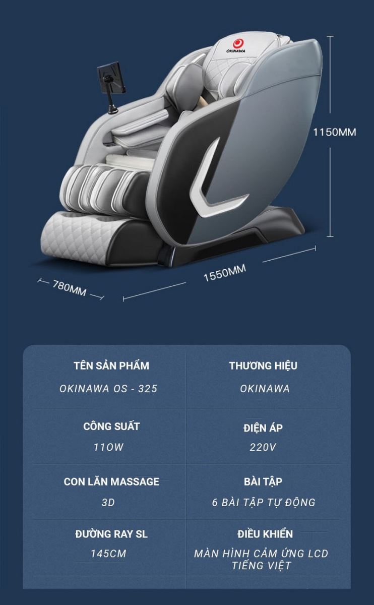Ghế Massage Okinawa OS-325 10