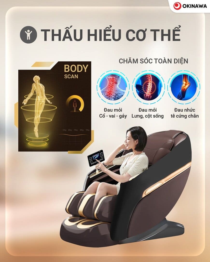 Ghế Massage Okinawa OS-568 4