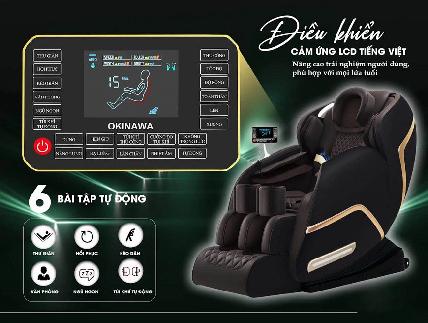Ghế Massage Okinawa OS-611 4