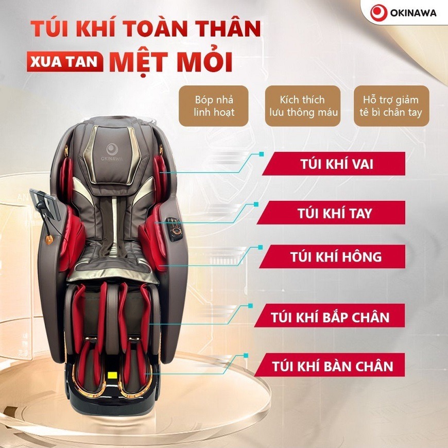 Ghế Massage Okinawa S-822 5