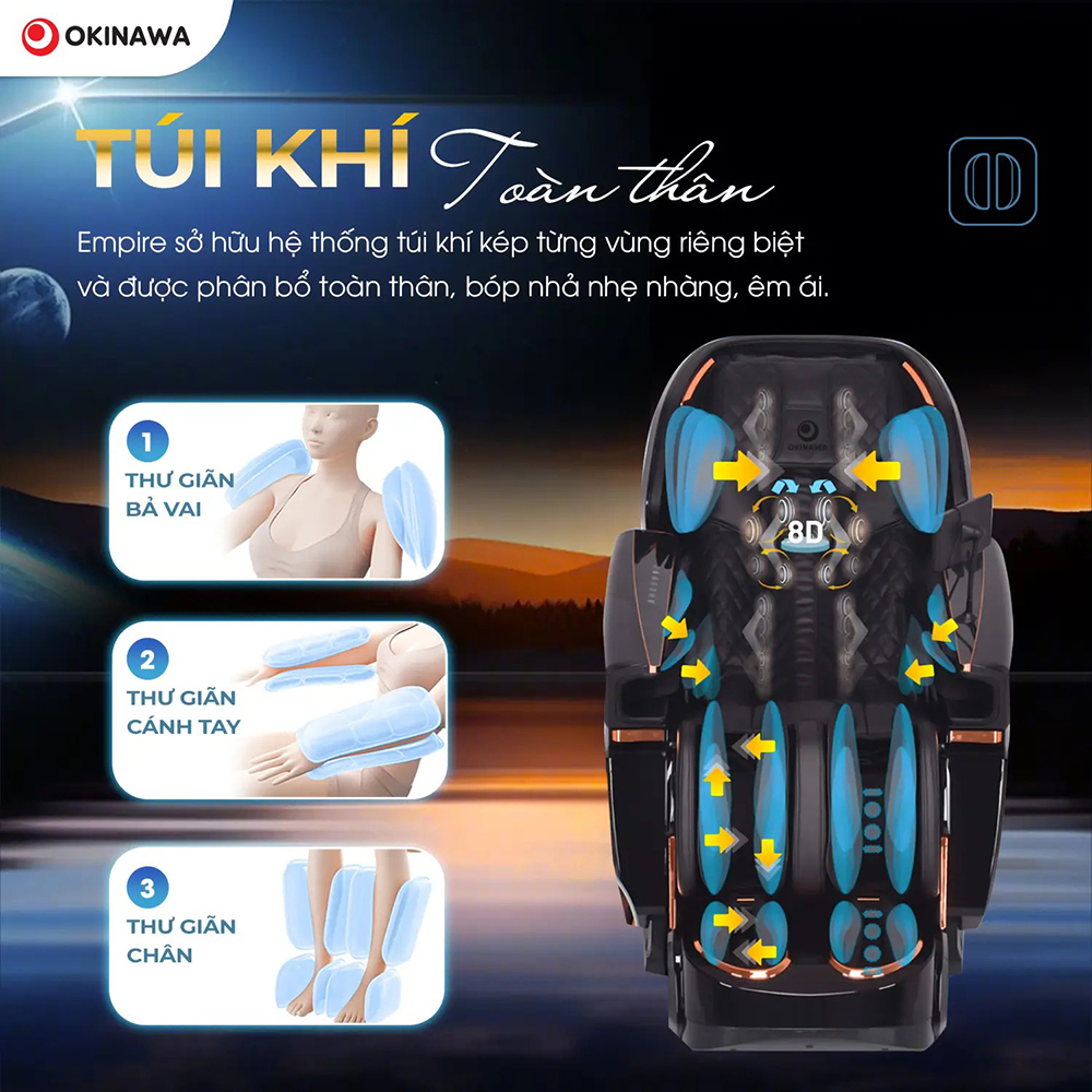 ghế massage Okinawa Empire 3