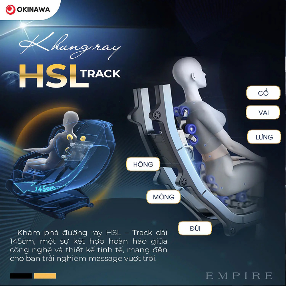 ghế massage Okinawa Empire 7