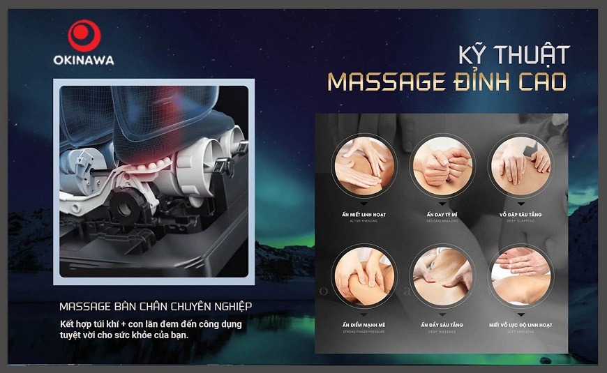 ghế massage Okinawa Galaxy K-11 10