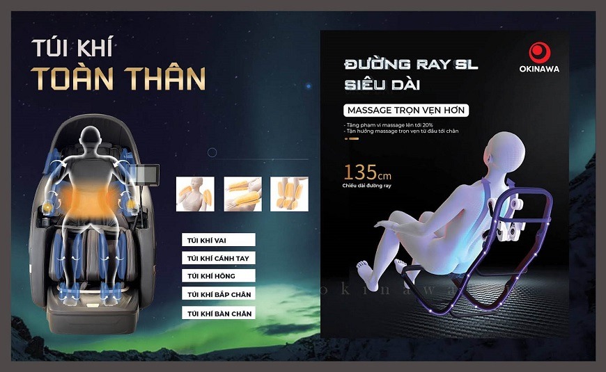 ghế massage Okinawa Galaxy K-11 4