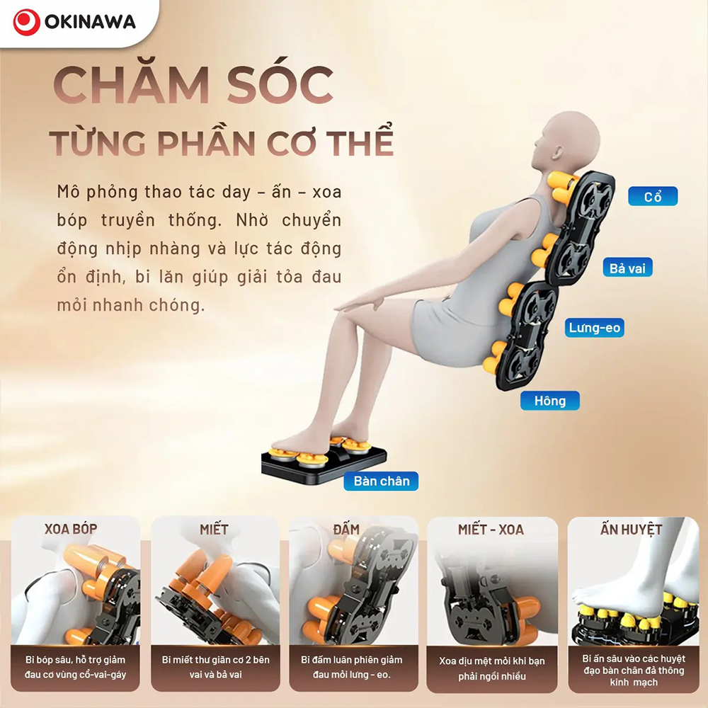 ghế massage Okinawa Homemate 10