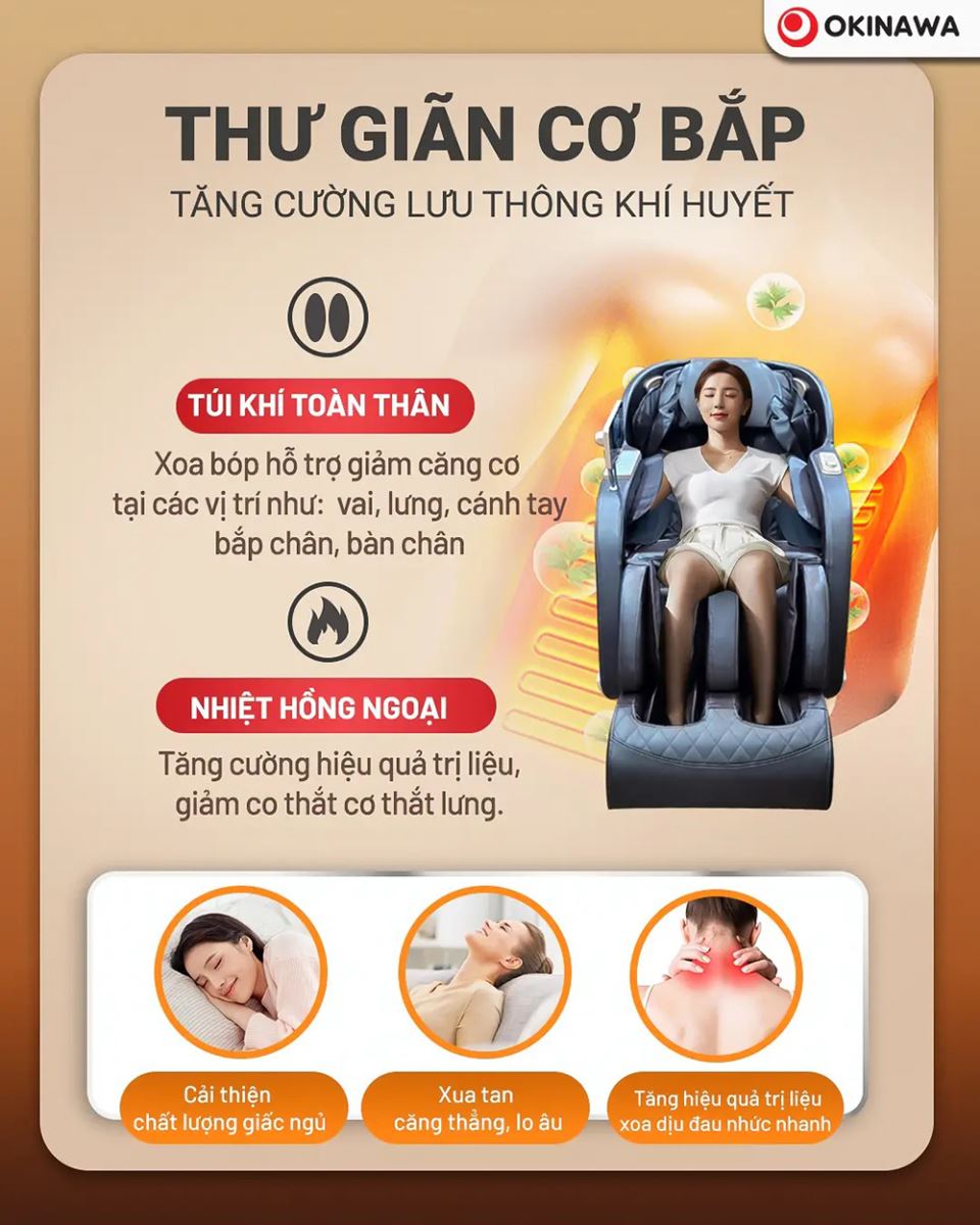 ghế massage Okinawa OS-166 4
