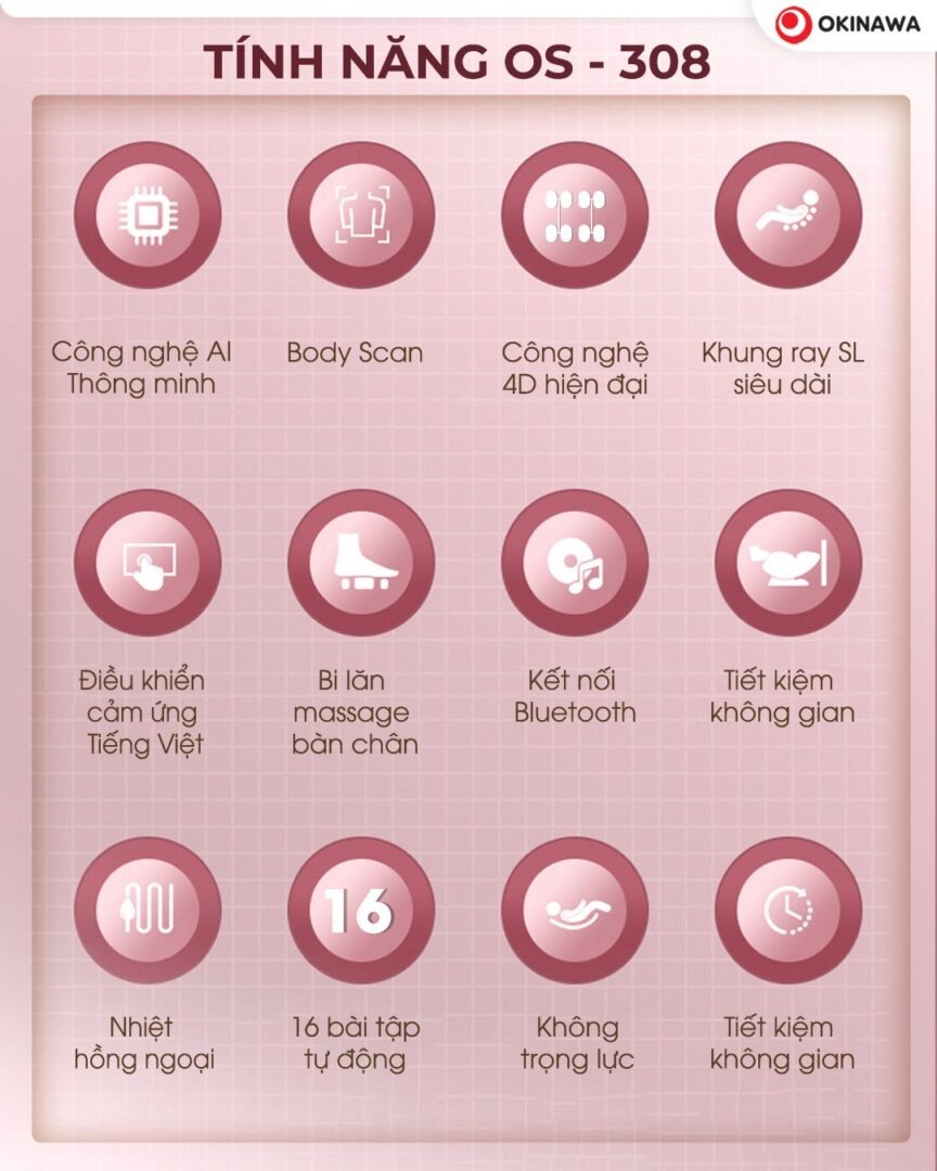 ghế massage Okinawa OS-308 4