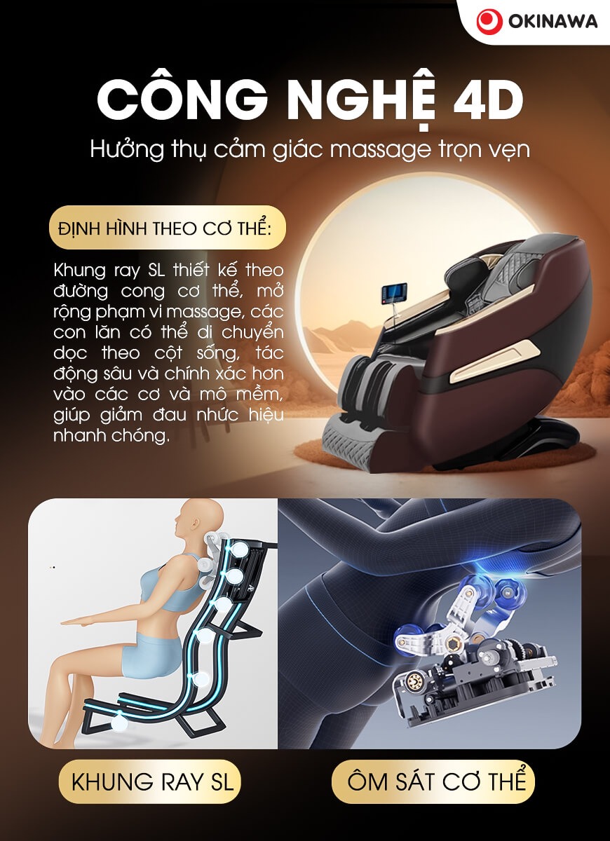ghế massage Okinawa OS-322 5