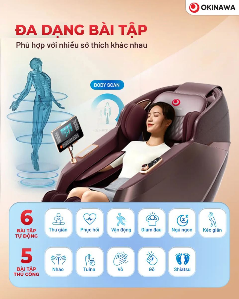 ghế massage Okinawa OS-520 7