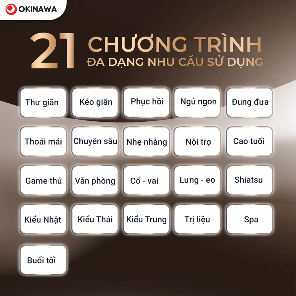 ghế massage Okinawa Splendid 8