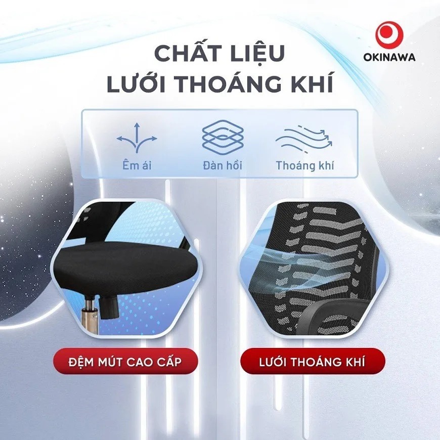 ghế công thái học Okinawa 3010 6