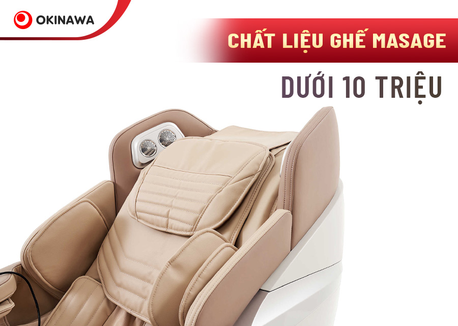 Chất liệu của ghế massage giá rẻ dưới 10 triệu