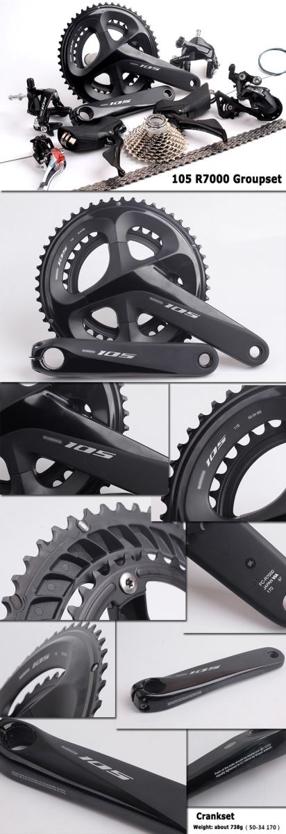 bộ truyền động Shimano 105 R7000 2x11 Tốc Độ