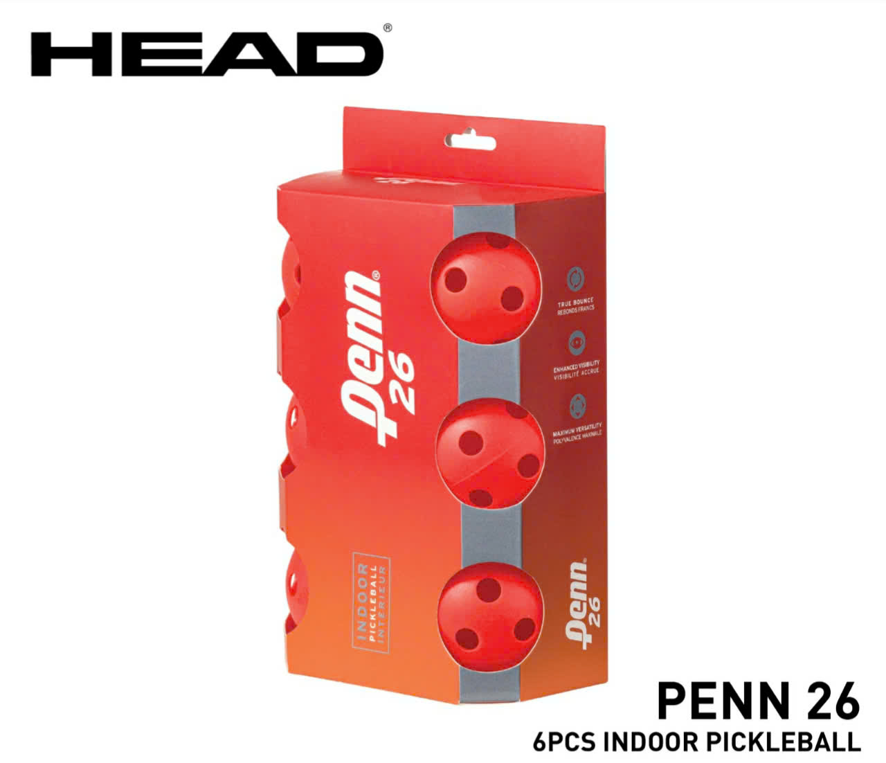 Head Indoor Pickleball: Được thiết kế chuyên biệt cho các trận đấu trong nhà với độ bền và khả năng kiểm soát vượt trội.