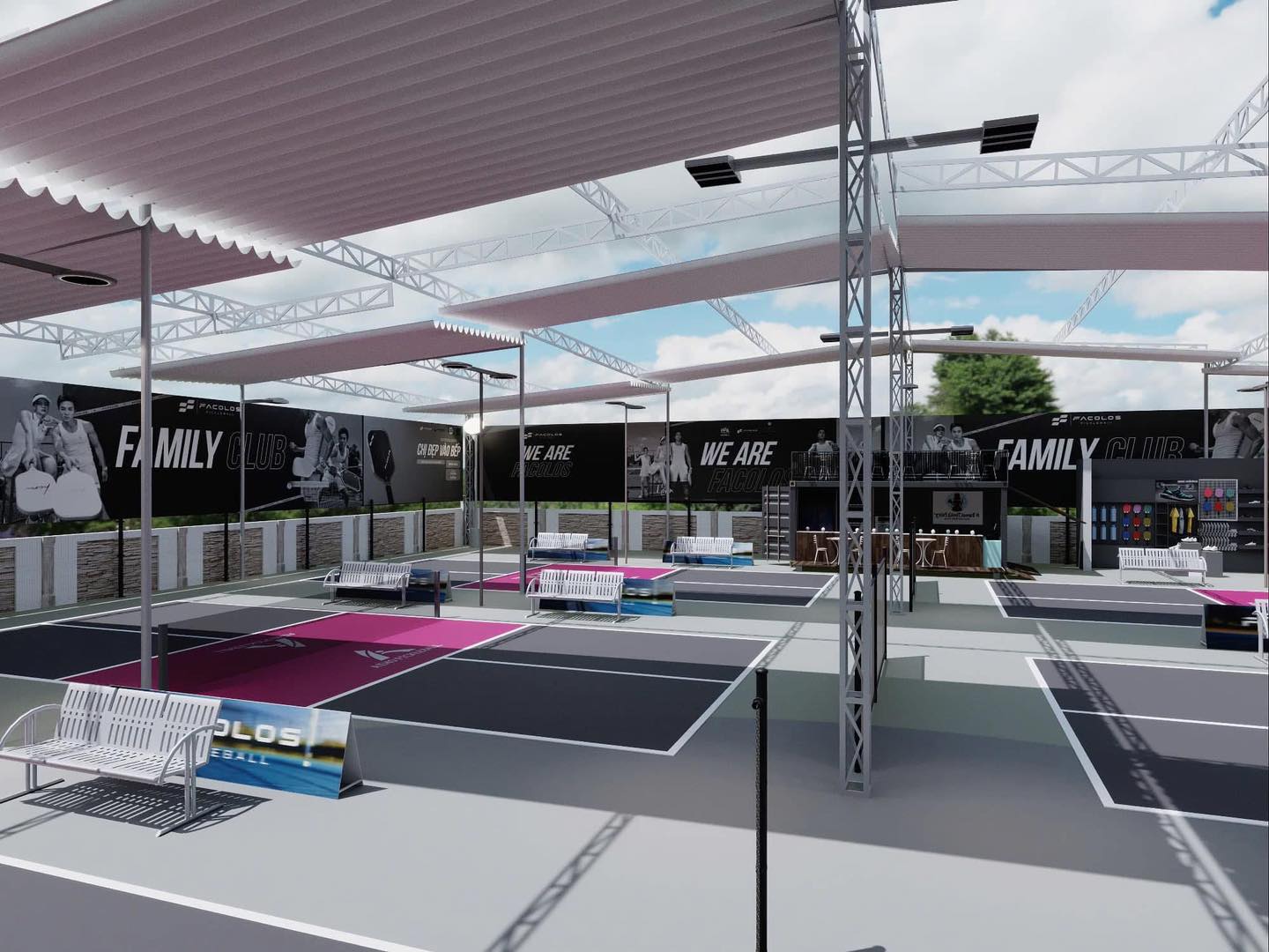 Thiết kế sân Pickleball