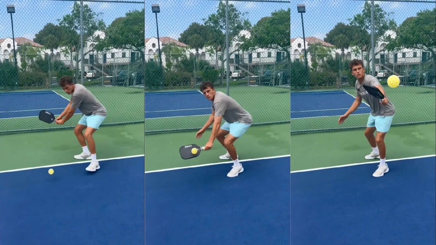 cú đánh thứ 3 bỏ nhỏ Pickleball trái tay (3rd Shot Drop Backhand Pickleball)