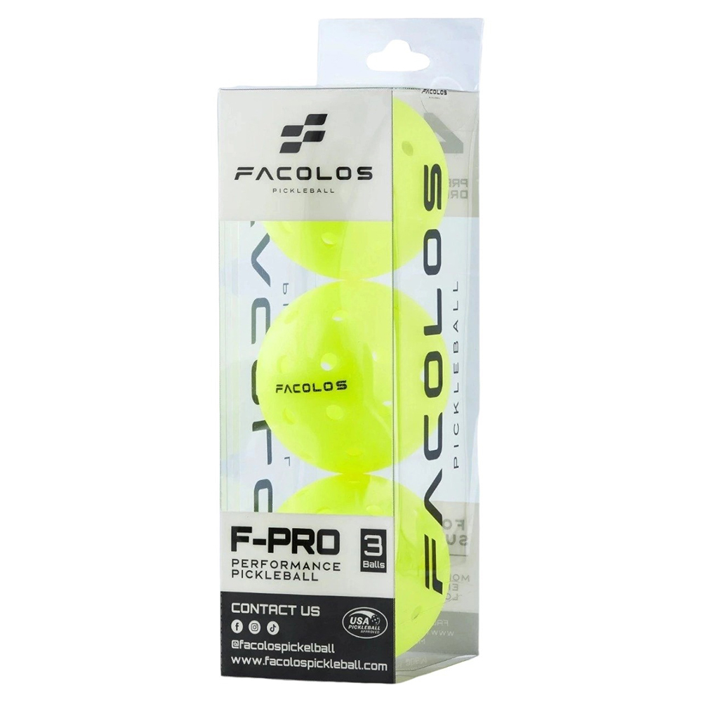 Bóng Pickleball Facolos F-Pro Performance (Hộp 3 Quả) - Giá tại Thể thao 365: 180.000VNĐ​