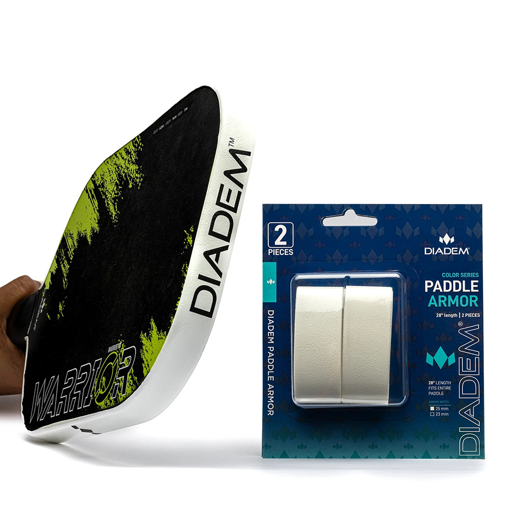 miếng dán bảo vệ đầu vợt Pickleball Diadem Paddle Armor 20mm trắng