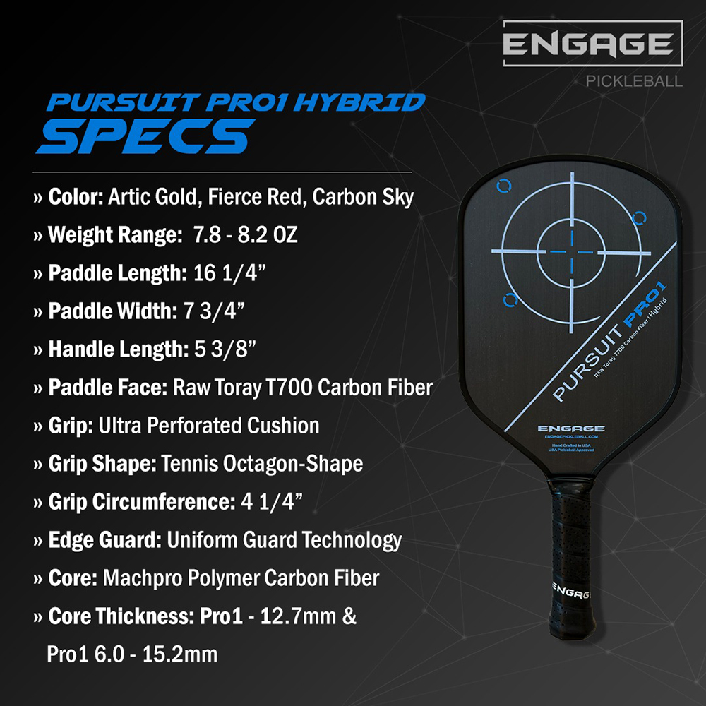 vợt Pickleball Engage Pursuit Pro1 Hybrid 2