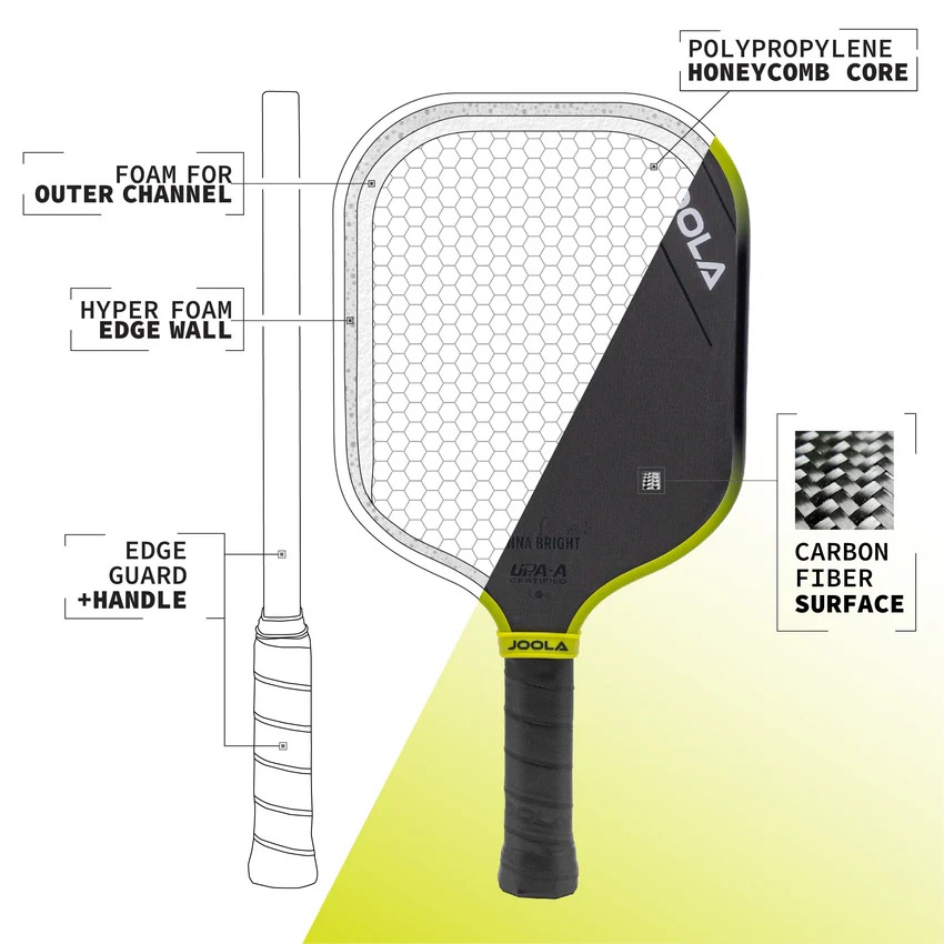 vợt Pickleball Joola Anna Bright Scorpeus 3S 14mm 4