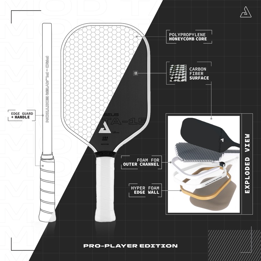 vợt Pickleball Joola Perseus 14mm Mod TA-15 Pro Player Edition 6