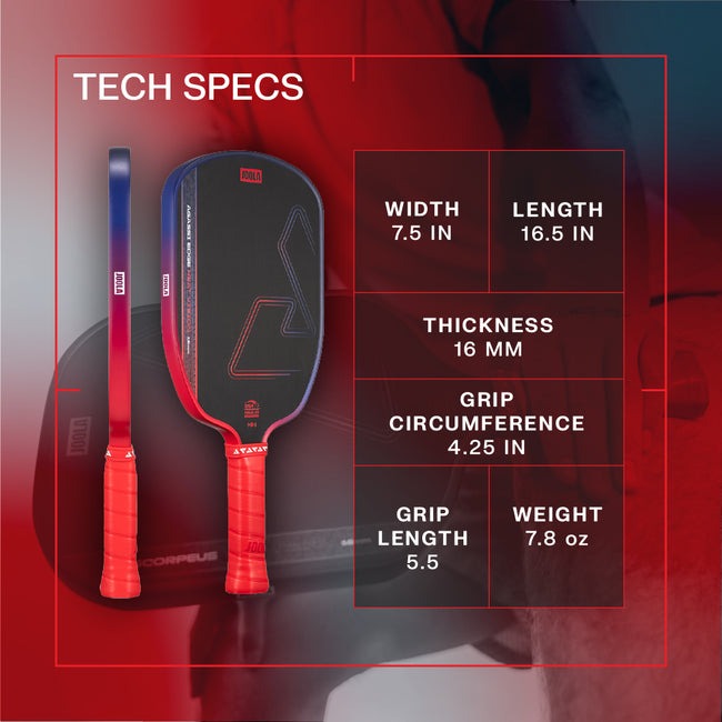 vợt Pickleball Joola Agassi Edge Heat Vision 5