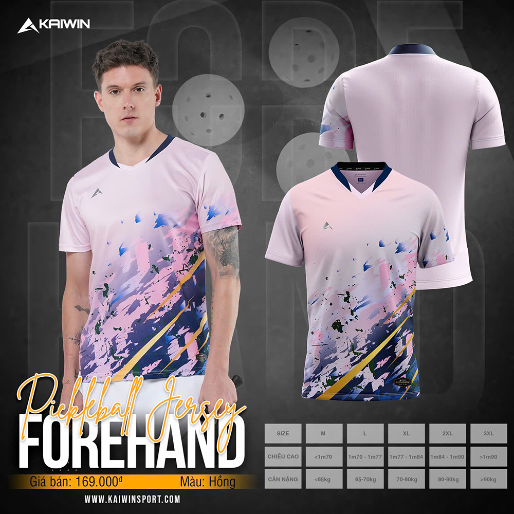 áo thể thao nam Kaiwin Forehand 2