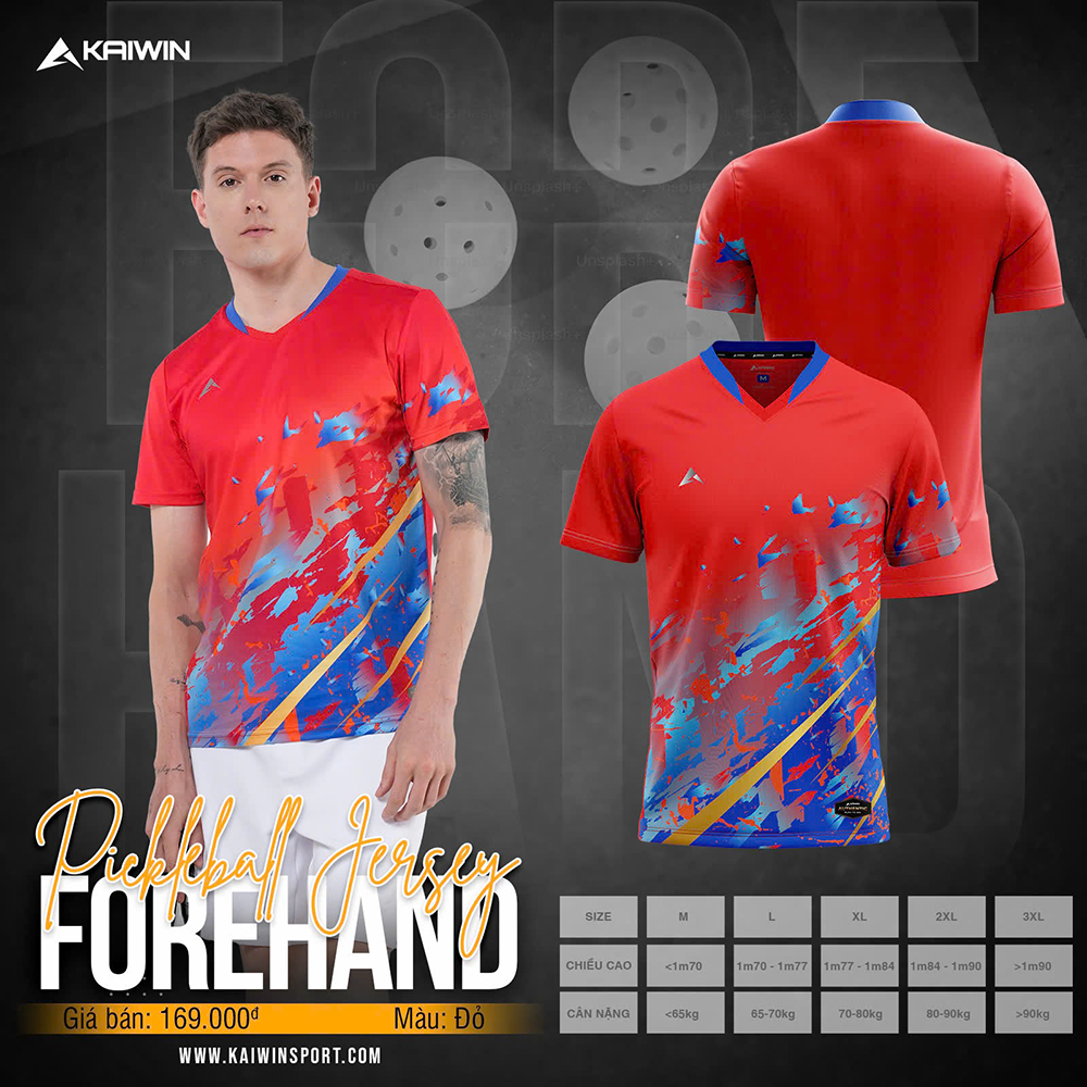 áo thể thao nam Kaiwin Forehand 4
