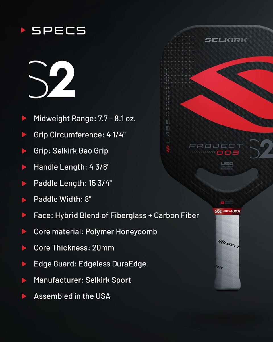 vợt Pickleball Selkirk LABS Project 003 - S2 2