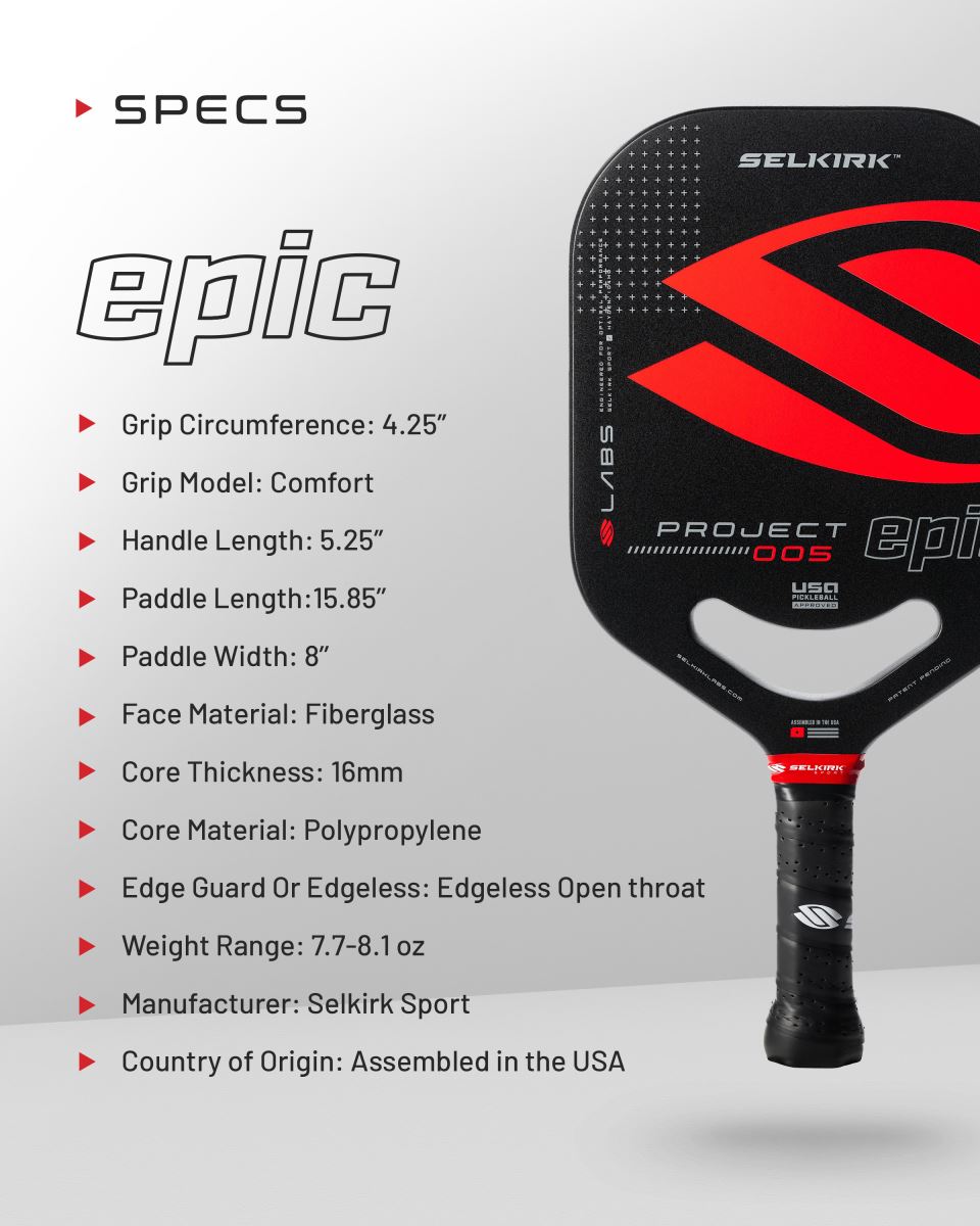 vợt Pickleball Selkirk LABS Project 005 - Epic 2
