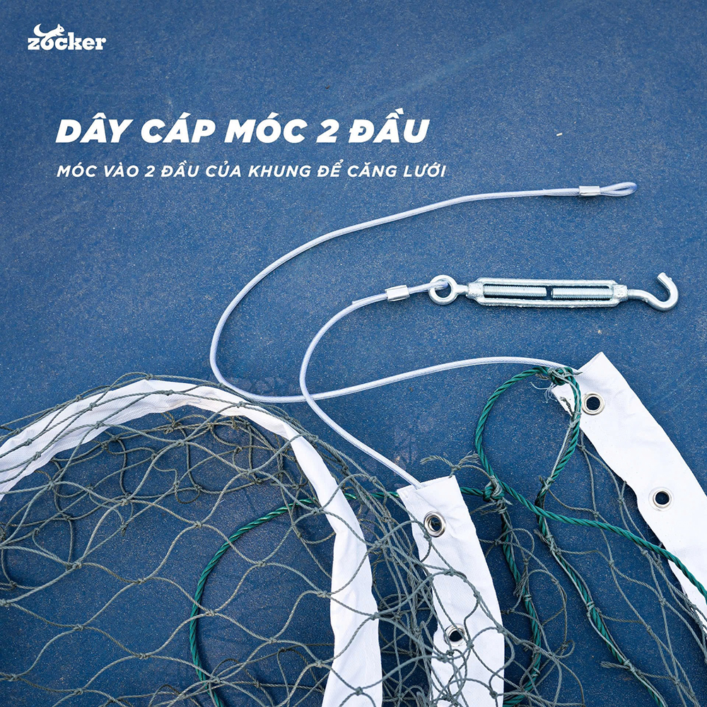 bộ khung lưới Pickleball cao cấp Zocker LPZ30 3
